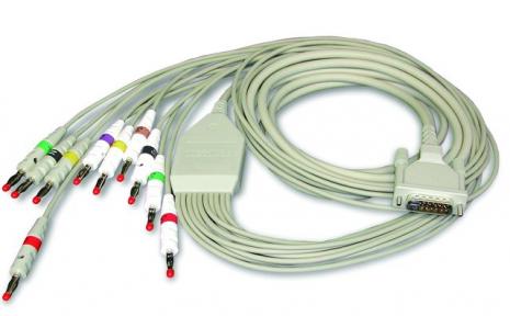 Schiller 10-Wire Patient Cable IEC 3.5m, Banana Plug Type 2.400095